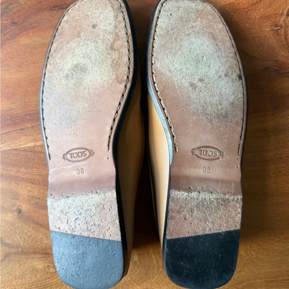 Tod's Tan Leather Loafers for Men Size 38 - Picture 3 of 5